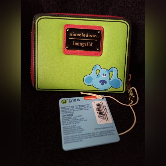 Blue's Clues Themed Zip Wallet For Women - Clutch Wristlet With Detachable Strap